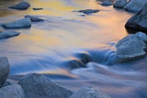 Oak Creek Canyon Prints: AZ, Arizona, Slide Rock State Park, Oak Creek, water pattern with reflected light