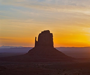 Arizona Prints: AZ, Monument Valley, East Mitten Butte, sunrise
