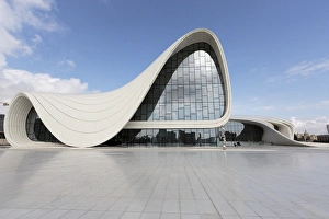 Baku Prints: Azerbaijan, Baku. The Heydar Aliyev Center in Baku