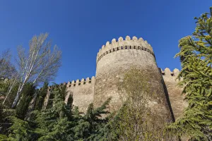 Eurasia Prints: Azerbaijan, Baku. Old city wall