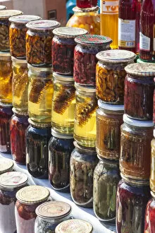 Food & Beverage Gallery: Azerbaijan, Vandam. Fruit market, honey and preserves