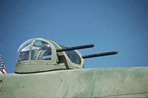 Air Plane Prints: B-17 G Flying Fortress, top gun turret located on the top of this plane