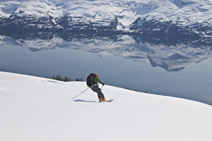 Backcountry skiing in Prince William Sound