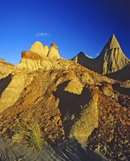 Badlands formations at Dinosaur Provincial Park in Alberta, Canada