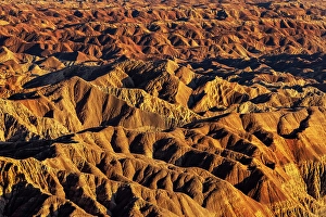 Badland Prints: Badlands formations from Fonts Point in the Anza Borrego State Park, California, USA
