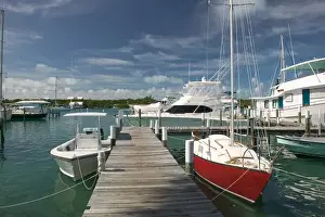 Abaco Prints: BAHAMAS- Abacos- Loyalist Cays -Man O War Cay: North Harbour-Boat Pier