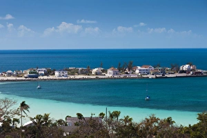 Images Dated 29th February 2012: Bahamas, Eleuthera Island, Governors Harbour, elevated harbor view