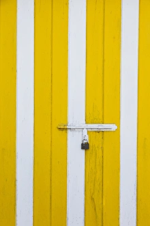 Harbor Island Prints: Bahamas, Eleuthera Island, Harbour Island, door detail