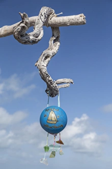 Images Dated 10th April 2015: Bahamas, Exuma Island, Cays Land and Sea Park. Mobile on top of Boo Boo Hill. Credit as