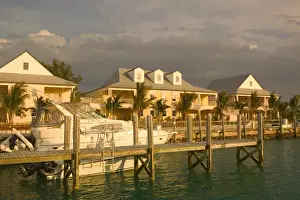 Grand Bahama Prints: BAHAMAS-Grand Bahama Island-West End: Old Bahama Bay Marina Sunset