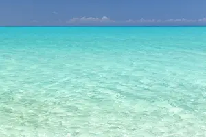 Little Exuma Island Prints: Bahamas, Little Exuma Island. Seascape of aqua ocean water