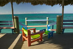 BAHAMAS-New Providence Island-Gambier: Compass Point Resort- Colorful Beach