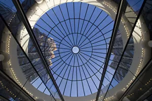 Bahamas, New Providence Island, Interior view of glass dome inside Wyndham Crystal