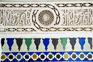 Mosaic Prints: Bahia Palace (19th century), Marrakech, Morocco, North Africa, Africa