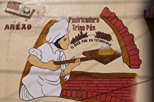 Images Dated 28th March 2009: Bakery sign, Totonicapan, Guatemala