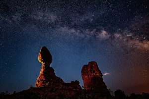 Milky Way Prints: Balanced Rock within Arches National Park