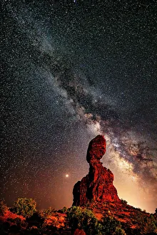 Milky Way Prints: Balanced Rock within Arches National Park