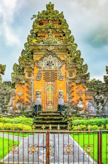 Family Prints: Bali, Indonesia. Portrait of gates which are considered to connect the physical and spiritual worlds