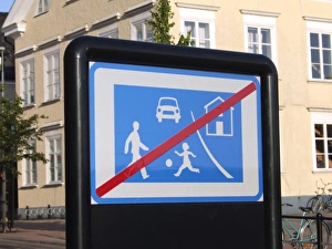 Images Dated 11th May 2011: No Ball Games Sign, Vastervik, Sweden