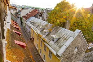 Images Dated 17th January 2019: Baltic States, Estonia, Tallinn. City walls of Tallinn Old Town