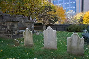 BALTIMORE, MARYLAND. USA. Graves, Westminster Burial Grounds, grounds of Westminster Hall