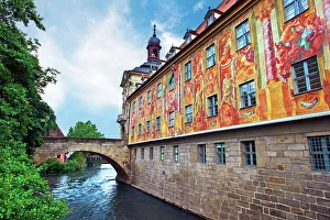 Miva Stock Prints: Bamberg, Germany, The Town Hall (Altes Rathaus)