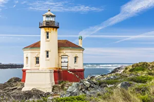 Images Dated 8th September 2021: Bandon, Oregon, USA. The Coquille River Lighthouse on the Oregon coast