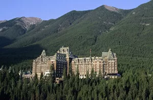 The Banff Springs Hotel in Banff, Alberta, Canada. banff springs hotel, alberta