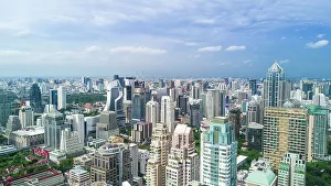 Micah Wright Prints: Bangkok, Thailand. Views over downtown Bangkok, Thailand