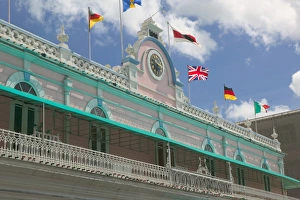Mall Prints: BARBADOS, Bridgetown, Broad Street, Detail of Colonade Shopping Arcade