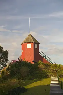 Communication Prints: BARBADOS, St. George Parish, View of the Signal Tower at Gun Hill Station