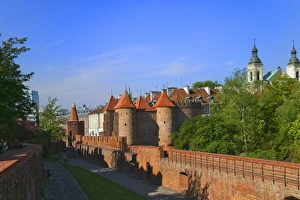 The Barbican and Pauline Church, Warsaw, Poland