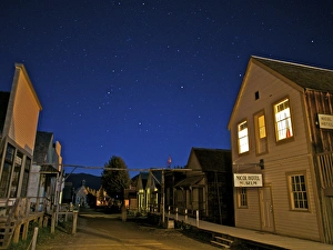 Images Dated 12th October 2017: Barkerville at night. Barkerville Historic Town, Cariboo, British Columbia, at night