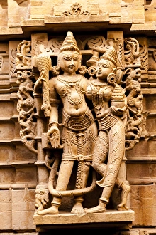 Images Dated 1st February 2015: Bas Relief. Jain Temple. Golden Sandstone Fort. Jaisalmer Fort. 10th Century. Jaisalmer