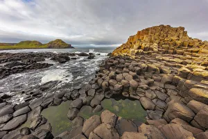 Basalt Prints: Basalt at the Giants Causeway near in County Antrim, Northern, Ireland