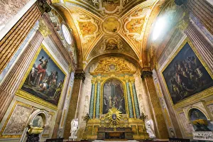 Basilica of Saint Mary Angels and Martyrs, Rome, Italy. Church designed by Michelangelo