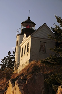 Nautical Prints: Bass Harbor Head Lighthouse in Late Afternoon; Bass Harbor; Mount Desert Island