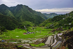 Batad rice terraces part of the world heritage sight Banaue, Luzon, Philippines
