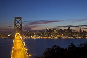 Images Dated 20th February 2012: The Bay Bridge from Treasure Island in San Francisco, California, USA