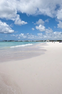 West Indies Prints: Beach at Barbados Yacht Club Barbados, Caribbean