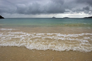 Islet Prints: Beach Floreana Island GALAPAGOS ISLANDS, Ecuador, South America