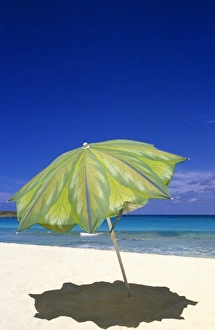 Abaco Prints: Beach Umbrella, Abaco, Bahamas
