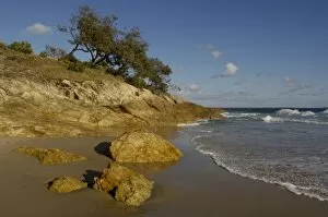 Beachhead on North Stradbroke Island off Queensland coast. AUSTRALIA