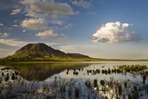 Great Plain Prints: Bear Butte reflects into Bear Butte Lake near Sturgis South Dakota