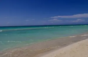 Varadero Prints: Beautiful blue water and beaches of Cubas best beach called Varadero in Cuba
