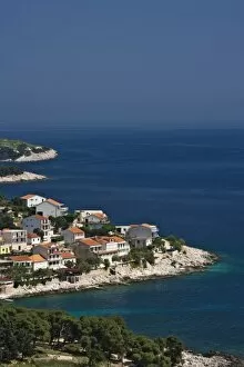 Images Dated 13th May 2007: Beautiful coastline of Hvar Island and the Adriatic Sea, Croatia