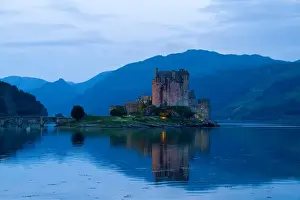 Images Dated 27th July 2020: Beautiful Eileen Donan Castle in Western Dornie in Highlands os Scotland the most