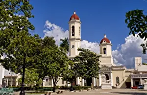 Cienfuegos Prints: Beautiful Immaculate Conception Cathedral Church in Cienfuegos Cuba