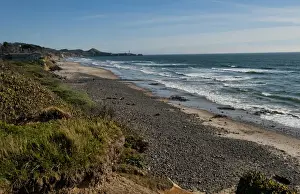 Images Dated 2027: Beautifulk rough beach of Oregon Coast called Moolack Beach Lookout with waves and ocean