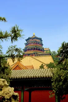 Images Dated 11th September 2007: Beijing, China, The Pavilion of Buddhist Fragrance, at the Summer Palace